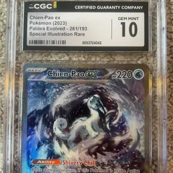 Chien-Pao ex 261 – Paldea Evolved SIR – CGC 10 Gem Mint - Graded Pokemon Card - Image 5
