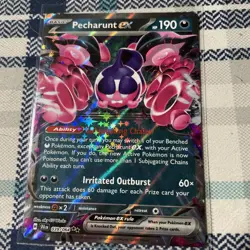 Pecharunt EX 039/064 S&V Shrouded Fable Holo Double Rare Pokemon Card 383 - Image 1
