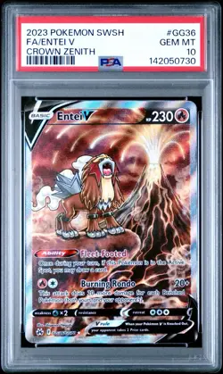 2023 Entei V GG36/GG70 Crown Zenith Galarian Gallery Full Art Card PSA 10 - Image 3
