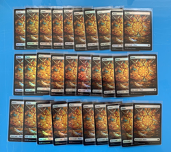 Dominaria United PLAINS x30 mtg Full Art Foil lp or better I Combine Ship - Image 1
