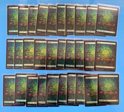 Dominaria United FOREST x30 mtg Full Art Foil lp or better I Combine Ship - Image 1