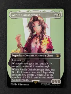2025 Magic: The Gathering AERITH GAINSBOROUGH #0374 Final Fantasy Rare English - Image 1