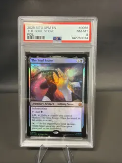 MTG Marvel's Spider-Man The Soul Stone Foil 0066 Mythic PSA 8 - Image 1