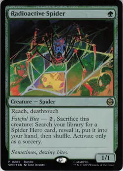 Radioactive Spider P Unique and Miscellaneous Promos 285 NM Foil MTG - Image 1