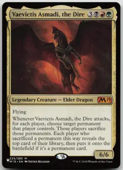 Vaevictis Asmadi, the Dire Core Set 2019 225 NM M - Image 1