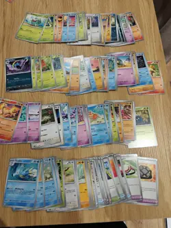 Pokemon 151 English COMPLETE Common And Uncommon Set. All 128 Cards. - Image 1