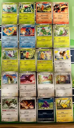 Pokemon 151 Complete Common/Uncommon Set 128 Cards. Beginner Master Set - Image 1