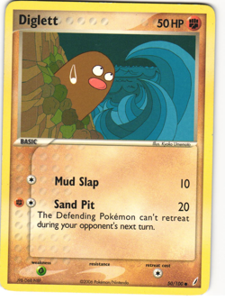 Diglett Common Pokemon TCG EX Crystal Guardians 50/100 MP - Image 1