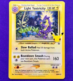 Light Toxtricity SWSH137 | SWSH Celebrations Promo | Pokemon TCG Card Holo | MP - Image 1