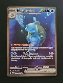 Pokemon Blastoise EX 200/165 Sv: Scarlet & Violet 151 Holo Illustration Rare - Image 1