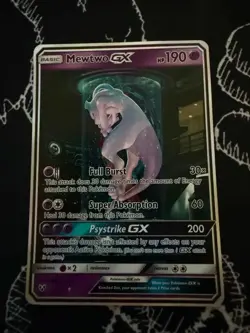 Mewtwo GX 78/73 Rare Secret Shining Legends Alternate Art Pokemon Card LP - Image 1