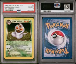 2000 Pokemon Rocket Dark Arbok-Holo 1st Edition PSA 8 - Image 3