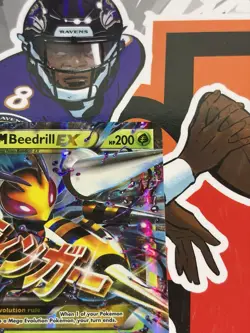Pokemon TCG Mega M Beedrill EX XY158 Black Star Promo - Image 2