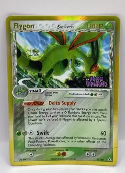 Pokemon Flygon Delta Species Holo Rare EX Holon Phantoms 7/110 2006 - Image 1