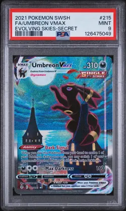 Pokemon Evolving Skies Umbreon VMAX Alt Art PSA 9 - Image 1