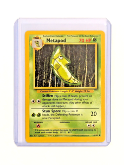 Metapod 54/102 Common Non-Holo LP Pokemon TCG WOTC Base Set Unlimited English - Image 3