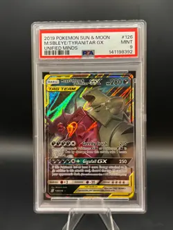 Mega Sableye & Tyranitar GX Tag Team #126/236 Pokemon Unified Minds PSA 9 Mint - Image 1
