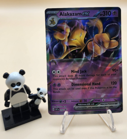 Pokemon TCG 151 Error No Star Pattern – Alakazam ex 050 Black Star Promo - Image 1