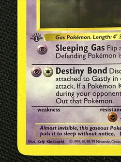 Pokemon Gastly 050/102 (1st Edition) (Shadowless) (NEVER PLAYED) *Near Mint* - Image 2