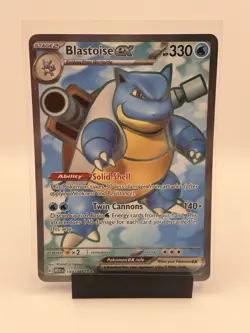 The Pokemon Company Pokemon Blastoise ex 184/165 SV151 Ultra Rare Holo 330 HP - Image 1
