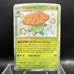 Pokemon Vileplume SV: Paldean Fates 094/091 Shiny Rare Holo Stage 2 HP140 - Image 1