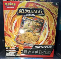 Pokemon Ninetales ex Deluxe Battle Deck SEALED 2024 Scarlet & Violet TCG - Image 1