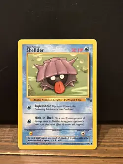 Pokemon Unlimited Fossil Shellder Common (54/62) NM/LP - Image 1