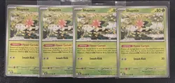4x Playset Shaymin 010/182 Pokemon TCG SV10: Destined Rivals NM - Image 1