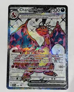 Pokemon TCG Charizard EX Black Star Full Art Holo Promo 56 NM English - Image 1