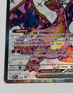 Pokemon TCG Charizard EX Black Star Full Art Holo Promo 56 NM English - Image 2