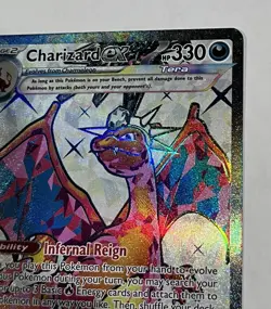 Pokemon TCG Charizard EX Black Star Full Art Holo Promo 56 NM English - Image 4