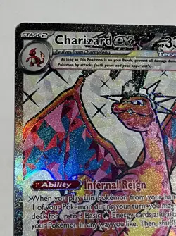 Pokemon TCG Charizard EX Black Star Full Art Holo Promo 56 NM English - Image 5