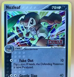 Nuzleaf 36/108 – Power Keepers Stamped (Reverse Holo) – LP – 2007 Pokemon TCG - Image 2