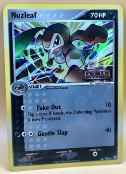 Nuzleaf 36/108 – Power Keepers Stamped (Reverse Holo) – LP – 2007 Pokemon TCG - Image 5