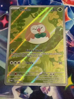 Pokemon TCG Rowlet 090/088 Illustration Rare Perfect Order NM/M - Image 1