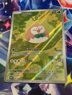 Pokemon TCG Rowlet 090/088 Illustration Rare Perfect Order NM/M - Image 2