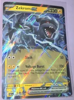 Pokemon Zekrom EX 034/086 Black Bolt Double Rare Holo NM - Image 1