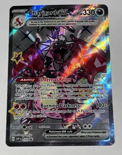 Pokemon TCG Scarlet & Violet Black Star Promo Charizard EX 074 Full Art Holo NM - Image 1