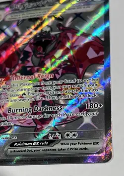 Pokemon TCG Scarlet & Violet Black Star Promo Charizard EX 074 Full Art Holo NM - Image 3
