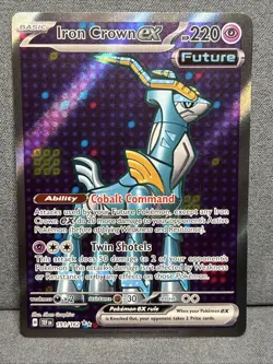 Iron Crown ex - 191/162 Temporal Forces Pokemon Full Art Double Rare Full Art NM - Image 1