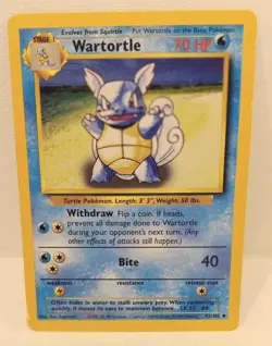 Wartortle 042/102 - Pokemon Base Set - LP - Image 1