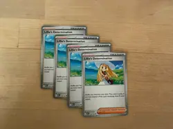 [4x Playset] Lillie's Determination 119/132 ME01: Mega Evolution Pokemon TCG - Image 1