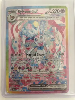 Sylveon Ex 156/131 Prismatic Evolutions Ultra Rare Pokemon TCG Card - Image 1