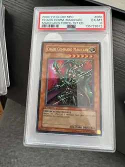 2003 YU-GI-Oh! Mfc-Magician's Force Chaos Command Magician 1st Edition PSA 6 - Image 1