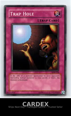 The Legend of Blue Eyes White Dragon #LOB-058 Trap Hole - Image 1