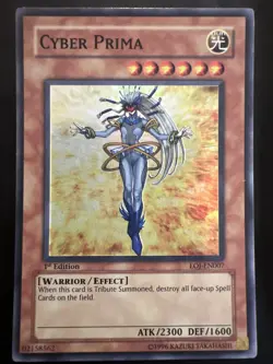 Yu-Gi-Oh! Cyber Prima EOJ-EN007 1st Edition Super Rare NM - Image 1