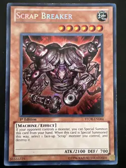 Yugioh Scrap Breaker STOR-EN084 1 St Edition Secret Rare - Image 1