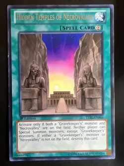 Yugioh Hidden Temples Of Necrovalley LVAL-EN066 1st Edition Rare 🍒 - Image 1
