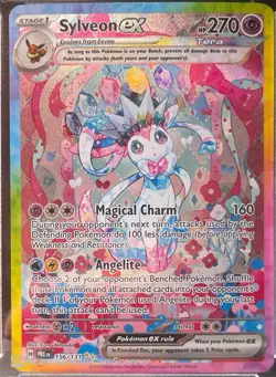 Pokemon Sylveon EX TCG Card Sir 156/131 Prismatic Evolutions - Image 1