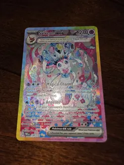 Pokemon TCG Sylveon EX Holo Prismatic Evolutions Card 156/131 M/Nm English - Image 1
